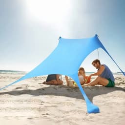200*210*150CM Family Beach Tent Beach UV Protection Canopy Tent for 3-4 Person Outdoor Camping Wind Resistance Awning