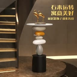 Coffee Tables Stone Run High Art Living Room Large Light Luxury Floor Decoration Creative TV Cabinet Next Home ornament