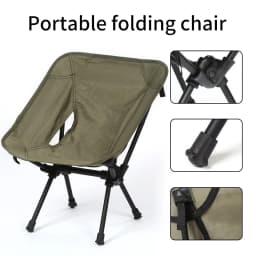 Ultralight Portable Folding Chair Outdoor Camping Detachable Fishing Chair Gardren Furniture Beach BBQ Hiking Picnic Seat