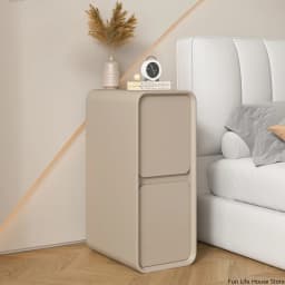 20cm French Modern Minimalist Style Bedside Table Small Ultra-narrow Gap Minimalist Mini Side Cabinet Home Furniture