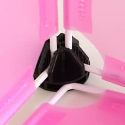 Plastic storage box connection simple wardrobe shoe cabinet pet cage door panel buckle combination storage cabinet universal