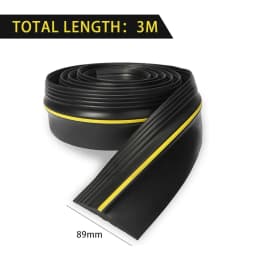 1/2/3 Meters Garage Door Bottom Seal Weather Stripping PVC Rubber Seal Strip Door Bottom Seal Water Noise Seal Bumper Strip