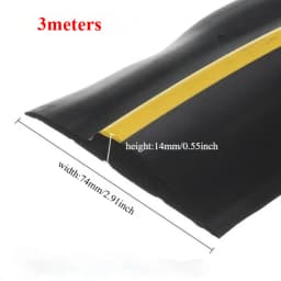 1/2/3 Meters Garage Door Bottom Seal Weather Stripping PVC Rubber Seal Strip Door Bottom Seal Water Noise Seal Bumper Strip
