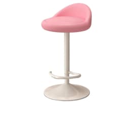 Minimalist Modern Home Elevated Foot Stool Adjustable Backrest Seat Creamy Milk Tea Shop Dining Stool Kitchen Island Seat