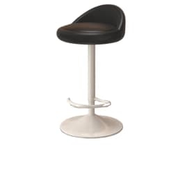 Minimalist Modern Home Elevated Foot Stool Adjustable Backrest Seat Creamy Milk Tea Shop Dining Stool Kitchen Island Seat