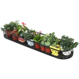 Balcony Flower Stands Flower Pot Hangers Indoor Wrought Iron Succulent Flower Shelves soportes para plantas полка под цветы