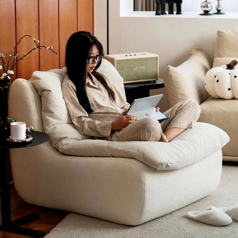 Lazy Sofa Can Sleep Can Lie Down Small Apartment Balcony Living Room Chair Study Bedroom Single Leisure Chair Tatami