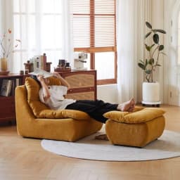 Lazy Sofa Can Sleep Can Lie Down Small Apartment Balcony Living Room Chair Study Bedroom Single Leisure Chair Tatami