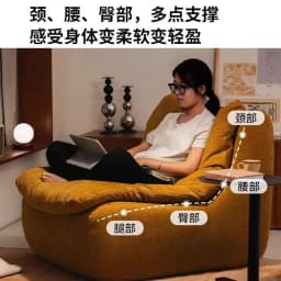 Lazy Sofa Can Sleep Can Lie Down Small Apartment Balcony Living Room Chair Study Bedroom Single Leisure Chair Tatami