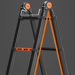 Multifunction Folding Ladder Aluminum Alloy Telescopic Ladder Thickened Herringbone Ladder Portable Lift Engineering Stairs