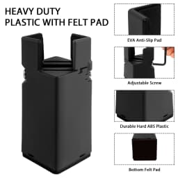 4Pcs Adjustable Chair Riser Heavy Duty Desk Couch Bottom Elevator Metal Sofa Table Raiser 1.97/3.94inch Lift Tool for Furniture