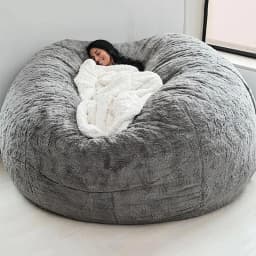 Useful Sofa Bean Bag Flexible Bean Bag Cover Anti-fading Indoor Oversized Bean Bag Chair Cover Dust-proof