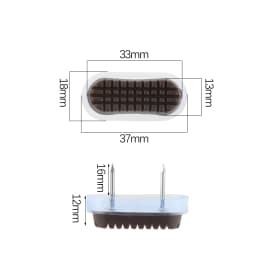 10Pcs Increase Height Furniture Glides Pads Furniture Sliders Chair Leg Movers Floor Protectors Double Nail on Furniture Pads