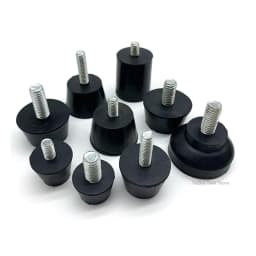 Rubber Adjustable Feet Pad With Screw M6 M8 M10 Table Chair Balck Leveling Foot Pad Furniture Leg Anti-shock Protections