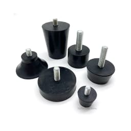 Rubber Adjustable Feet Pad With Screw M6 M8 M10 Table Chair Balck Leveling Foot Pad Furniture Leg Anti-shock Protections