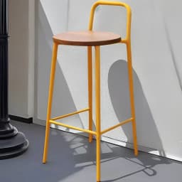 High-Back Outdoor Bar Chair for Home, Stylish and Comfortable Designer, High Footrest Stool, Nordic Modern Luxury