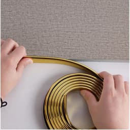 Bright Surface Self Adhesive U Edge Banding Edging Edgeband for Furniture Wardrobe Cupboard Dash-proof Decor Stripe 9/12/16/18mm