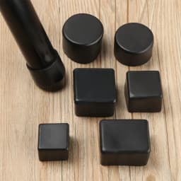 4pcs Square Silicone Chair Leg Caps Non-slip Table Foot Dust Cover Socks Floor Protector Pads Pipe Plugs Furniture Leveling Feet