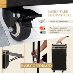 # Hot Sales Portable Rolling Manicure Table Foldable Traveling Nail Desk W/Storage Bluetooth Player Cosmetic Trolley Case Nail T