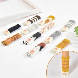 4PCS/lot Chair Foot Cover Protective Non-slip Table Leg Cat Claw Knitted Socks Mute Wear-resistant Floor Protection Mat 6-17cm