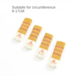 4PCS/lot Chair Foot Cover Protective Non-slip Table Leg Cat Claw Knitted Socks Mute Wear-resistant Floor Protection Mat 6-17cm