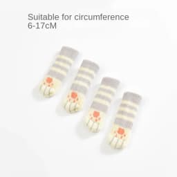4PCS/lot Chair Foot Cover Protective Non-slip Table Leg Cat Claw Knitted Socks Mute Wear-resistant Floor Protection Mat 6-17cm