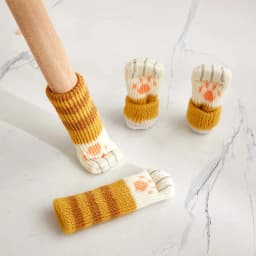 4PCS/lot Chair Foot Cover Protective Non-slip Table Leg Cat Claw Knitted Socks Mute Wear-resistant Floor Protection Mat 6-17cm