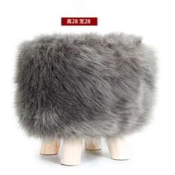 Adorable Shoes-changing Stool Plush Wooden Footrest Removable Chair Cover Soft Seat Cushion Home Decor Furnitu 가구 걸상