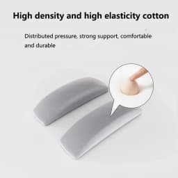 2Pcs Universal Chair Armrest Pads Black Gray Relief Elbows Forearm Pressure Memory Foam Armrest Cushion For Office Gaming Chairs