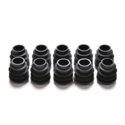 10Pcs/lot Pipe End Blanking Caps Bung Tube Insert Plug Round Black Diameter 16/19/22/25/28/30mm