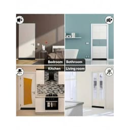 1pcs Plain Door Sealing Strip Baby Room Sound Insulation And Dustproof Sealing Strip Curry Leather Single Side