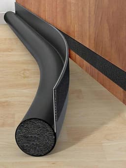 1pcs Plain Door Sealing Strip Baby Room Sound Insulation And Dustproof Sealing Strip Curry Leather Single Side