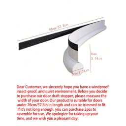 1pcs Plain Door Sealing Strip Baby Room Sound Insulation And Dustproof Sealing Strip Curry Leather Single Side