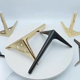 4PCS Metal Furniture Legs TV Cabinet Bed Coffee Table Leg Black Gold Silver Desk Stool Chair Foot Sofa Hardware Replacement Leg