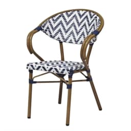 Home Outdoor Courtyard Nordic Single Chair with Backrests Armrests Garden Simple Backrest Rattan Leisure Dining Chairs Furniture