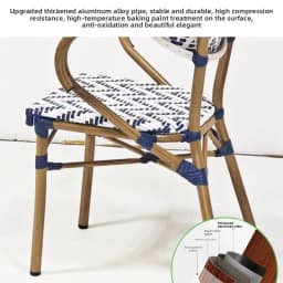 Home Outdoor Courtyard Nordic Single Chair with Backrests Armrests Garden Simple Backrest Rattan Leisure Dining Chairs Furniture