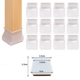 16Pcs Silicone Chair Leg Floor Protectors with Non-slip Felt Furniture Cups for Hardwood Floors, Protect Floors from Scratches