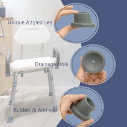 Replacement Feet for Bath Seat Shower Chair, 1-1/8 Bench Rubber Feet Chair Feet Caps