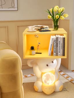 Home Decor Cute Rabbit Bedroom Bedside Table Children's Living Room Sofa Side Large Floor Decorations Placing Items Ornament