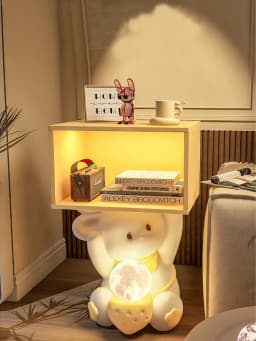 Home Decor Cute Rabbit Bedroom Bedside Table Children's Living Room Sofa Side Large Floor Decorations Placing Items Ornament