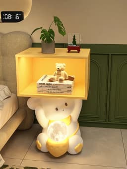 Home Decor Cute Rabbit Bedroom Bedside Table Children's Living Room Sofa Side Large Floor Decorations Placing Items Ornament