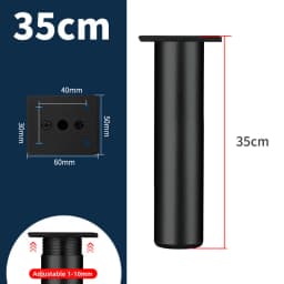 1Pcs 6-40cm Thickened Aluminum Alloy Cabinet Feet Metal Furniture Legs Adjustable TV Cabinet Support Bed Sofa Foot with Screws