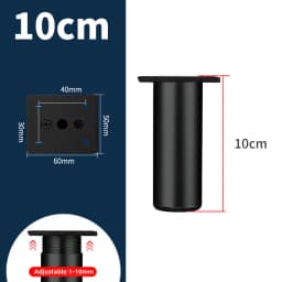 1Pcs 6-40cm Thickened Aluminum Alloy Cabinet Feet Metal Furniture Legs Adjustable TV Cabinet Support Bed Sofa Foot with Screws
