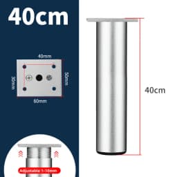 1Pcs 6-40cm Thickened Aluminum Alloy Cabinet Feet Metal Furniture Legs Adjustable TV Cabinet Support Bed Sofa Foot with Screws