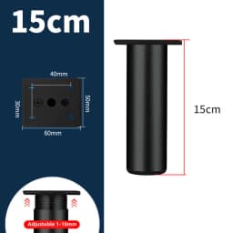 1Pcs 6-40cm Thickened Aluminum Alloy Cabinet Feet Metal Furniture Legs Adjustable TV Cabinet Support Bed Sofa Foot with Screws