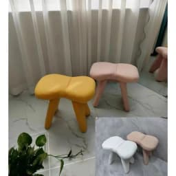Cream wind makeup stool bedroom simple modern dressing special stool Internet celebrity home light luxury makeup chair manicure