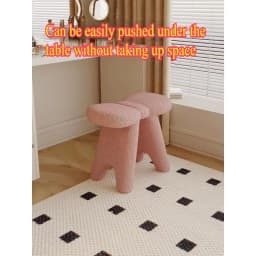 Cream wind makeup stool bedroom simple modern dressing special stool Internet celebrity home light luxury makeup chair manicure