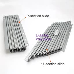 Invisible dining table telescopic guide sliding dining table slide aluminum alloy multifunctional folding extension