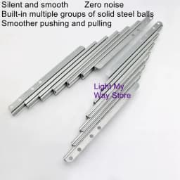Invisible dining table telescopic guide sliding dining table slide aluminum alloy multifunctional folding extension