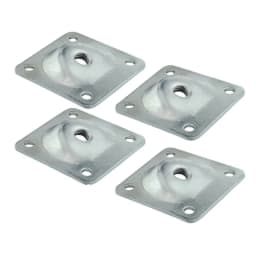 4Pcs Furniture Legs Fixing Attachment Plates Table Sofa Feet Support Hardware Home Cabinet Furniture Mounting Bracket 49*49*2mm